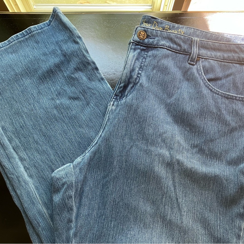 Belle by Kim Gravel Light Blue Denim 22W excellent condition